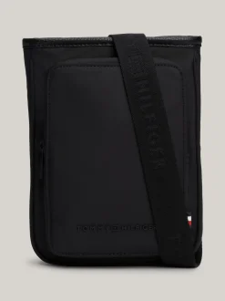 Torebki Na Pasku*Tommy Hilfiger Torba Na Ramię Z Logo BLACK