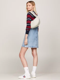 Torby Na Ramię*Tommy Hilfiger Torba Na Ramię Z Metalowym Logo NEWSPRINT