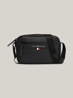 Torebki Na Pasku*Tommy Hilfiger Torba Reporterka Essential Z Metalowym Logo BLACK