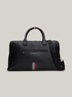 Duże Torby*Tommy Hilfiger Torba Sportowa Z Metalowym Logo BLACK