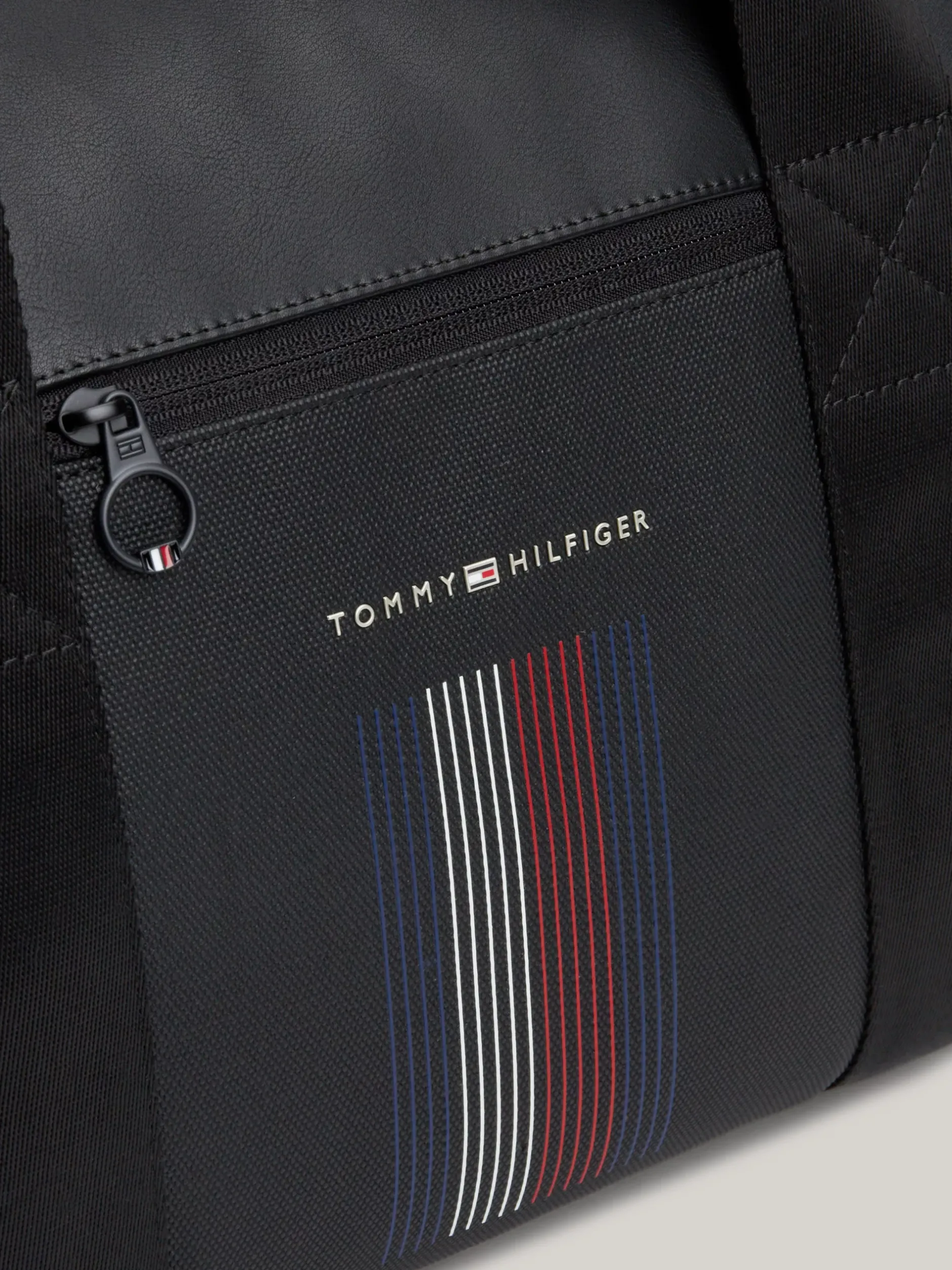 Duże Torby*Tommy Hilfiger Torba Sportowa Z Odpinanym Paskiem Z Logo BLACK
