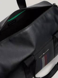 Duże Torby*Tommy Hilfiger Torba Sportowa Z Odpinanym Paskiem Z Logo BLACK
