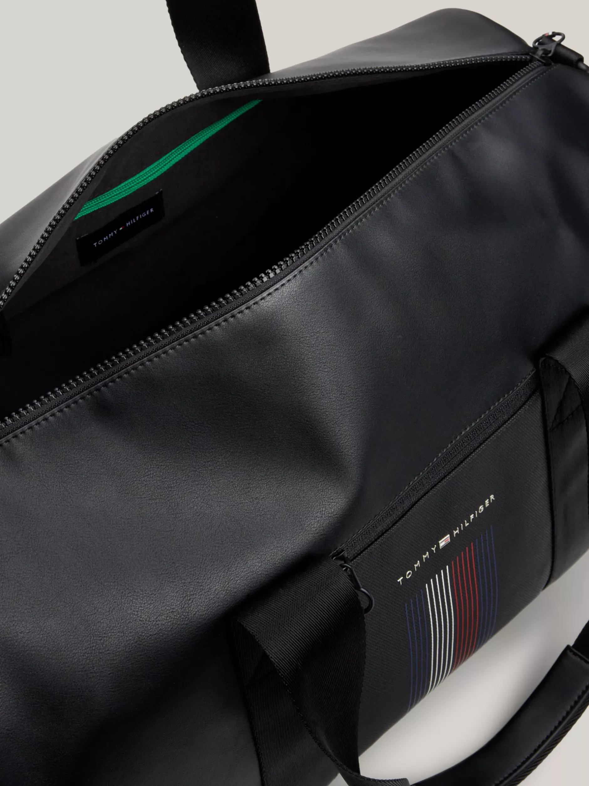 Duże Torby*Tommy Hilfiger Torba Sportowa Z Odpinanym Paskiem Z Logo BLACK