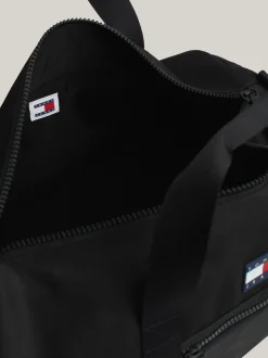 Duże Torby*Tommy Hilfiger Torba Sportowa Z Siateczkowymi Kieszeniami BLACK