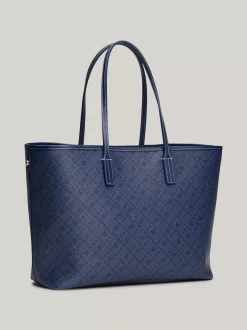 Torebki Tote*Tommy Hilfiger Torba TH Monoplay Z Przegrodą Na Laptopa SPACE BLUE
