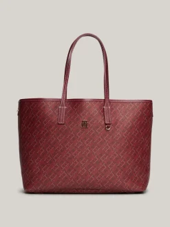 Torebki Tote*Tommy Hilfiger Torba TH Monoplay Z Przegrodą Na Laptopa ROUGE