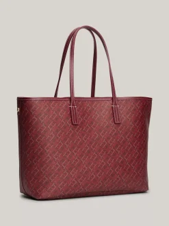 Torebki Tote*Tommy Hilfiger Torba TH Monoplay Z Przegrodą Na Laptopa ROUGE