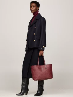 Torebki Tote*Tommy Hilfiger Torba TH Monoplay Z Przegrodą Na Laptopa ROUGE