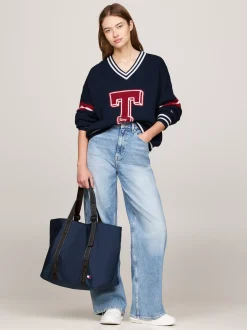 Torebki Tote*Tommy Hilfiger Torba Typu Tote Essential Z Logo DARK NIGHT NAVY