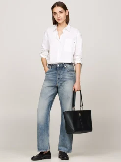 Torebki Tote*Tommy Hilfiger Torba Typu Tote Heritage BLACK