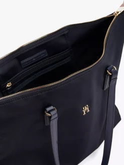 Torebki Tote*Tommy Hilfiger Torba Typu Tote Z Sygnowaną Tasiemką SPACE BLUE