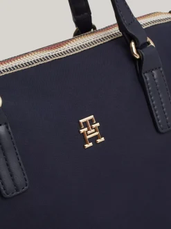 Torebki Tote*Tommy Hilfiger Torba Typu Tote Z Sygnowanym Zamkiem SPACE BLUE