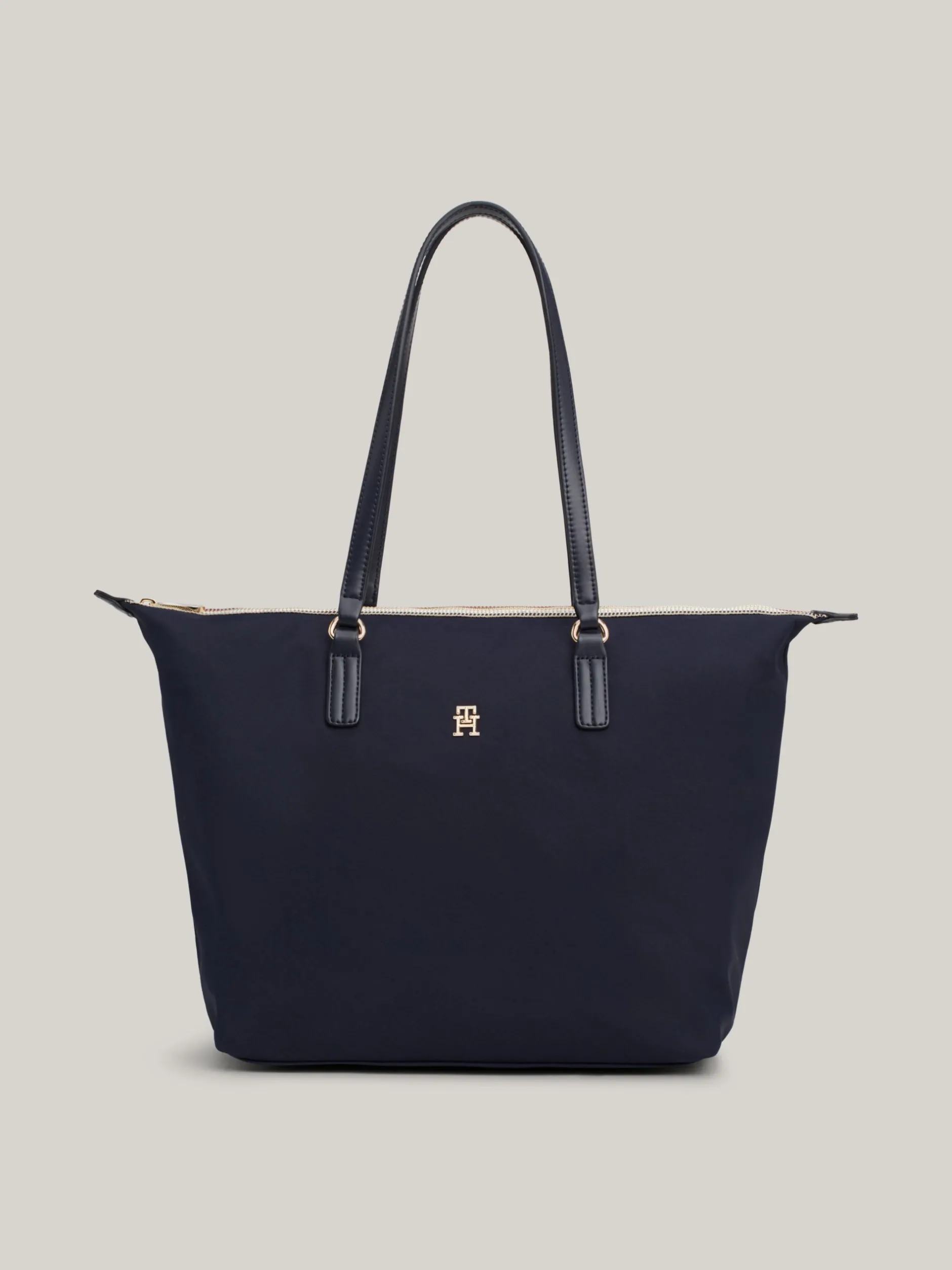 Torebki Tote*Tommy Hilfiger Torba Typu Tote Z Sygnowanym Zamkiem SPACE BLUE