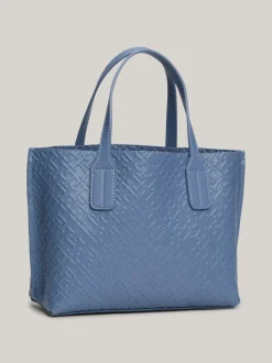Torebki Tote*Tommy Hilfiger Torba Typu Tote Z Wytłoczonym Monogramem TH FADED INK