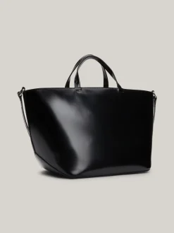 Torebki Tote*Tommy Hilfiger Torebka Essential Typu Tote Z Wytłoczonym Logo BLACK