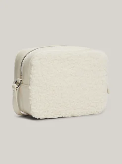 Torebki Na Pasku*Tommy Hilfiger Torebka Essential Z Futerkowej Dzianiny NEWSPRINT
