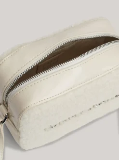 Torebki Na Pasku*Tommy Hilfiger Torebka Essential Z Futerkowej Dzianiny NEWSPRINT
