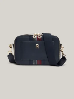 Torebki Na Pasku*Tommy Hilfiger Torebka Na Aparat Z Paskiem Corporate SPACE BLUE