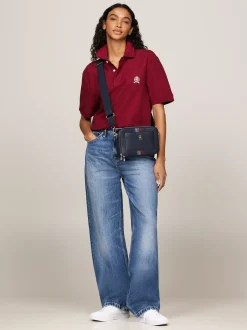 Torebki Na Pasku*Tommy Hilfiger Torebka Na Aparat Z Paskiem Corporate SPACE BLUE