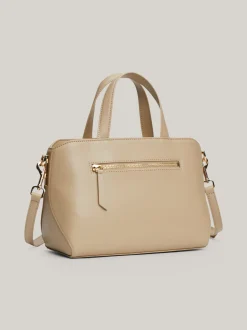 Torebki-Worki*Tommy Hilfiger Torebka Na Pasku Heritage BEIGE