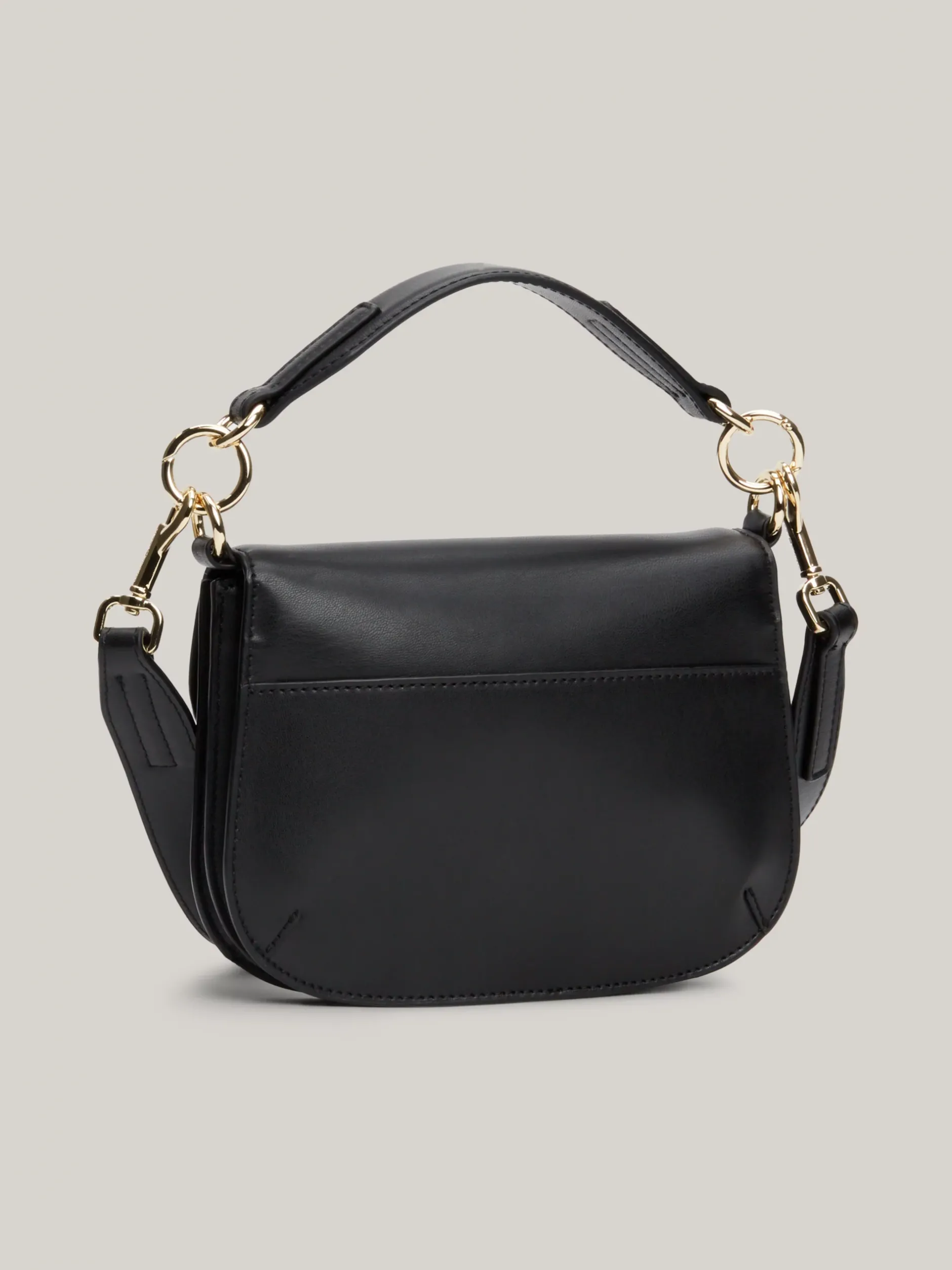 Torebki Na Pasku*Tommy Hilfiger Torebka Na Ramię Chic Z Zapięciem Na Zatrzask BLACK