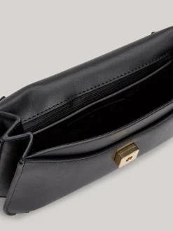 Torebki Na Pasku*Tommy Hilfiger Torebka Na Ramię Chic Z Zapięciem Na Zatrzask BLACK
