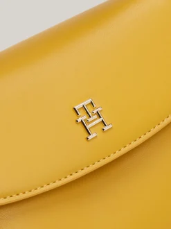Torebki Na Pasku*Tommy Hilfiger Torebka Na Ramię Chic Z Zapięciem Na Zatrzask CITY YELLOW