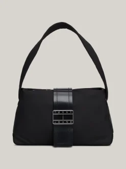 Torby Na Ramię*Tommy Hilfiger Torebka Na Ramię City Z Metalowym Logo BLACK