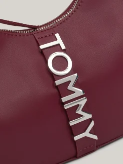 Torby Na Ramię*Tommy Hilfiger Torebka Na Ramię City Z Metalowym Logo DEEP ROUGE