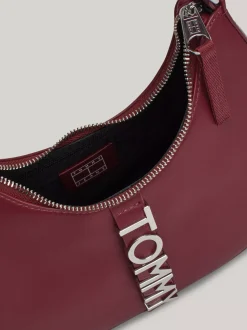 Torby Na Ramię*Tommy Hilfiger Torebka Na Ramię City Z Metalowym Logo DEEP ROUGE