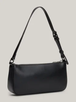 Torby Na Ramię*Tommy Hilfiger Torebka Na Ramię Essential Z Metalowym Logo BLACK
