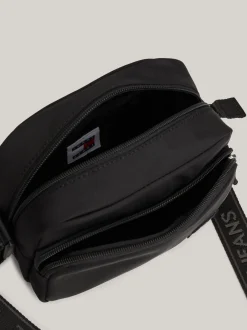 Torebki Na Pasku*Tommy Hilfiger Torebka Na Ramię Essential Z Logo BLACK