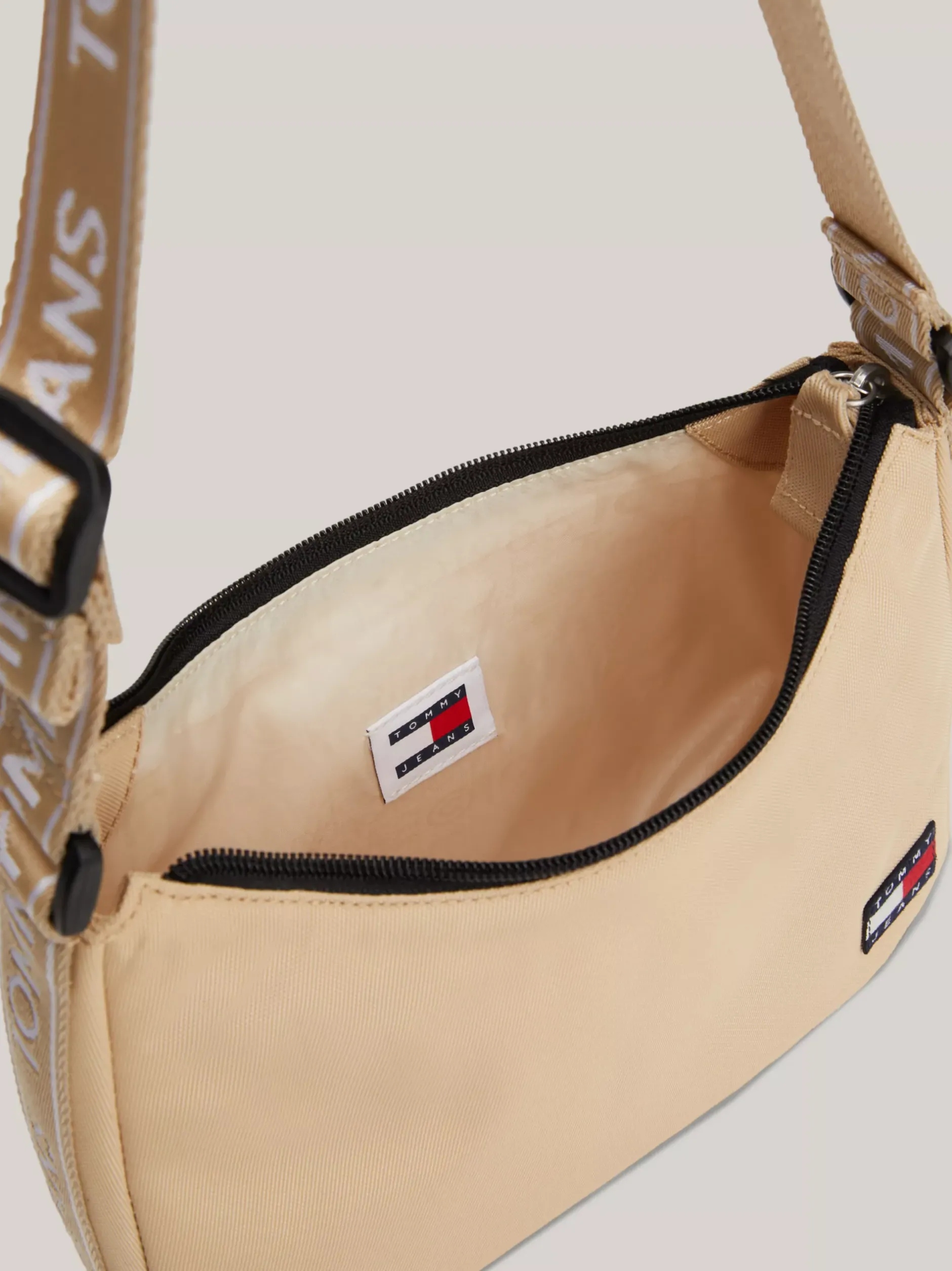 Torby Na Ramię*Tommy Hilfiger Torebka Na Ramię Essential Z Powtórzonym Logo GENTLE GOLD