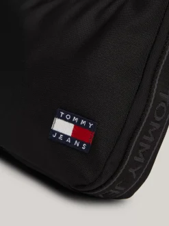 Torby Na Ramię*Tommy Hilfiger Torebka Na Ramię Essential Z Powtórzonym Logo BLACK