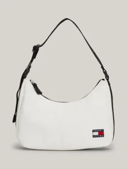 Torby Na Ramię*Tommy Hilfiger Torebka Na Ramię Essential Z Logo ANCIENT WHITE