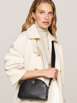 Torebki Na Pasku*Tommy Hilfiger Torebka Na Ramię Hilfiger Monotype BLACK