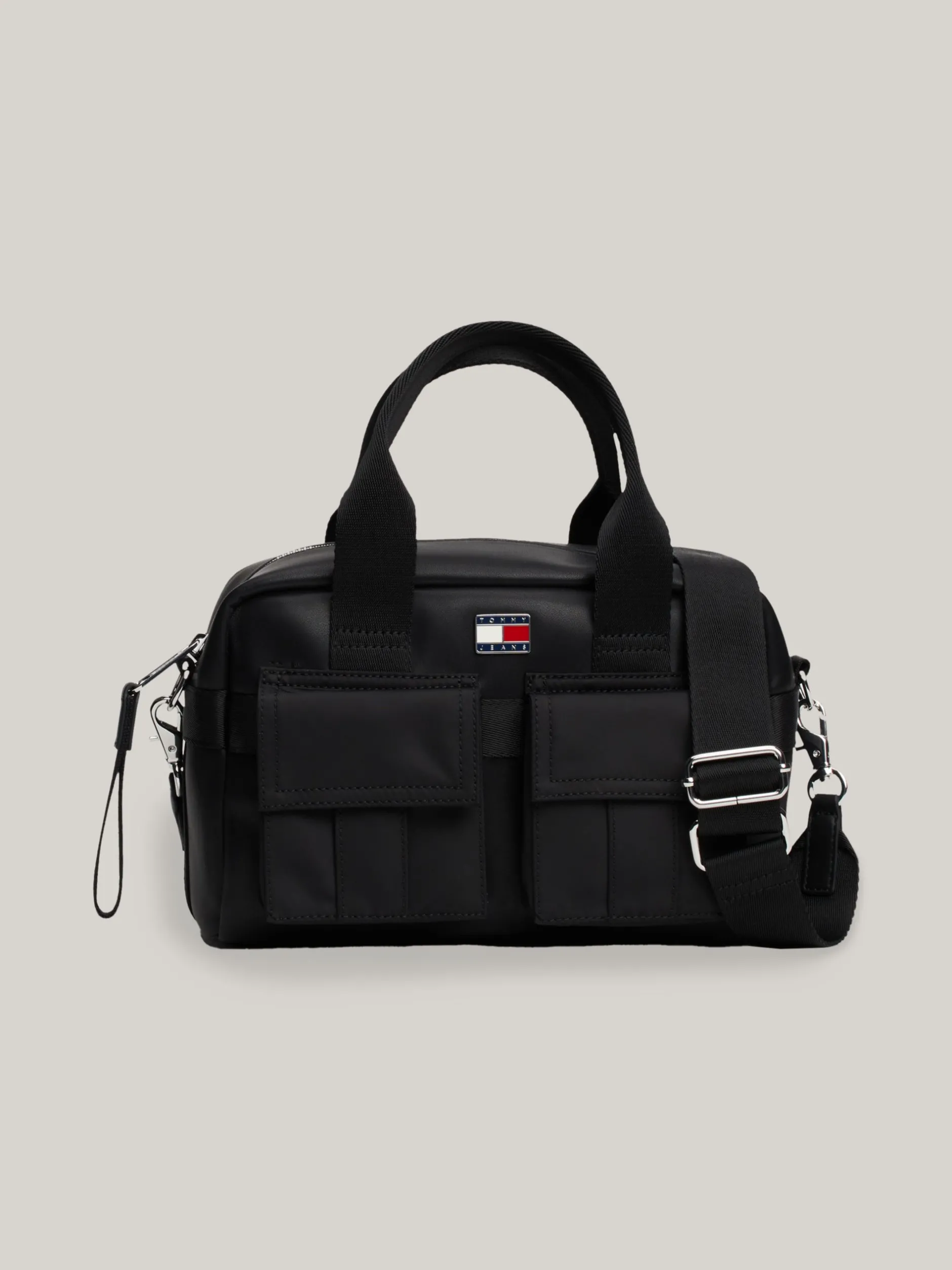 Torebki Na Pasku*Tommy Hilfiger Torebka Na Ramię W Utylitarnym Stylu BLACK