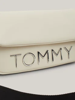 Torebki Na Pasku*Tommy Hilfiger Torebka Na Ramię Z Klapką I Metalowym Logo NEWSPRINT
