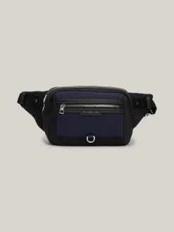 Torebki Na Pasku*Tommy Hilfiger Torebka Na Ramię Z Logo SPACE BLUE