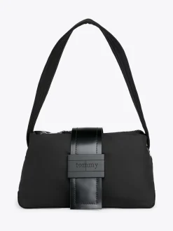 Torby Na Ramię*Tommy Hilfiger Torebka Na Ramię Z Logo BLACK