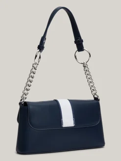 Torby Na Ramię*Tommy Hilfiger Torebka Na Ramię Z Magnetycznym Zapięciem DARK NIGHT NAVY