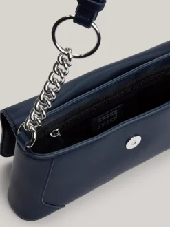 Torby Na Ramię*Tommy Hilfiger Torebka Na Ramię Z Magnetycznym Zapięciem DARK NIGHT NAVY