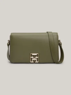 Torebki Na Pasku*Tommy Hilfiger Torebka Na Ramię Z Monogramem TH UTILITY OLIVE