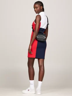 Torebki Na Pasku*Tommy Hilfiger Torebka Na Ramię Z Plakietką Z Logo BLACK