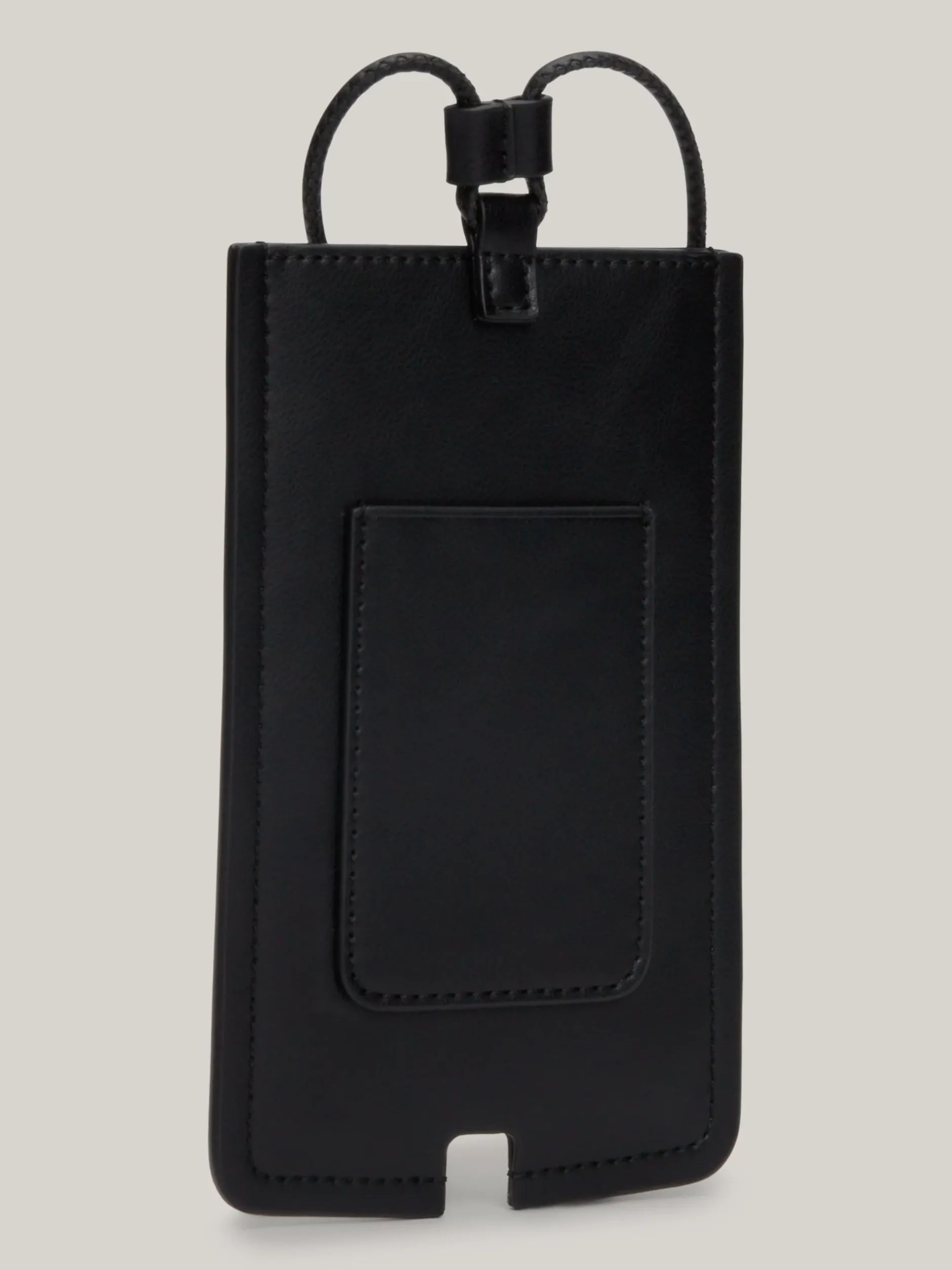 Portfele & Breloczki Do Kluczy*Tommy Hilfiger Torebka Na Telefon Essential Z Metalowym Logo BLACK