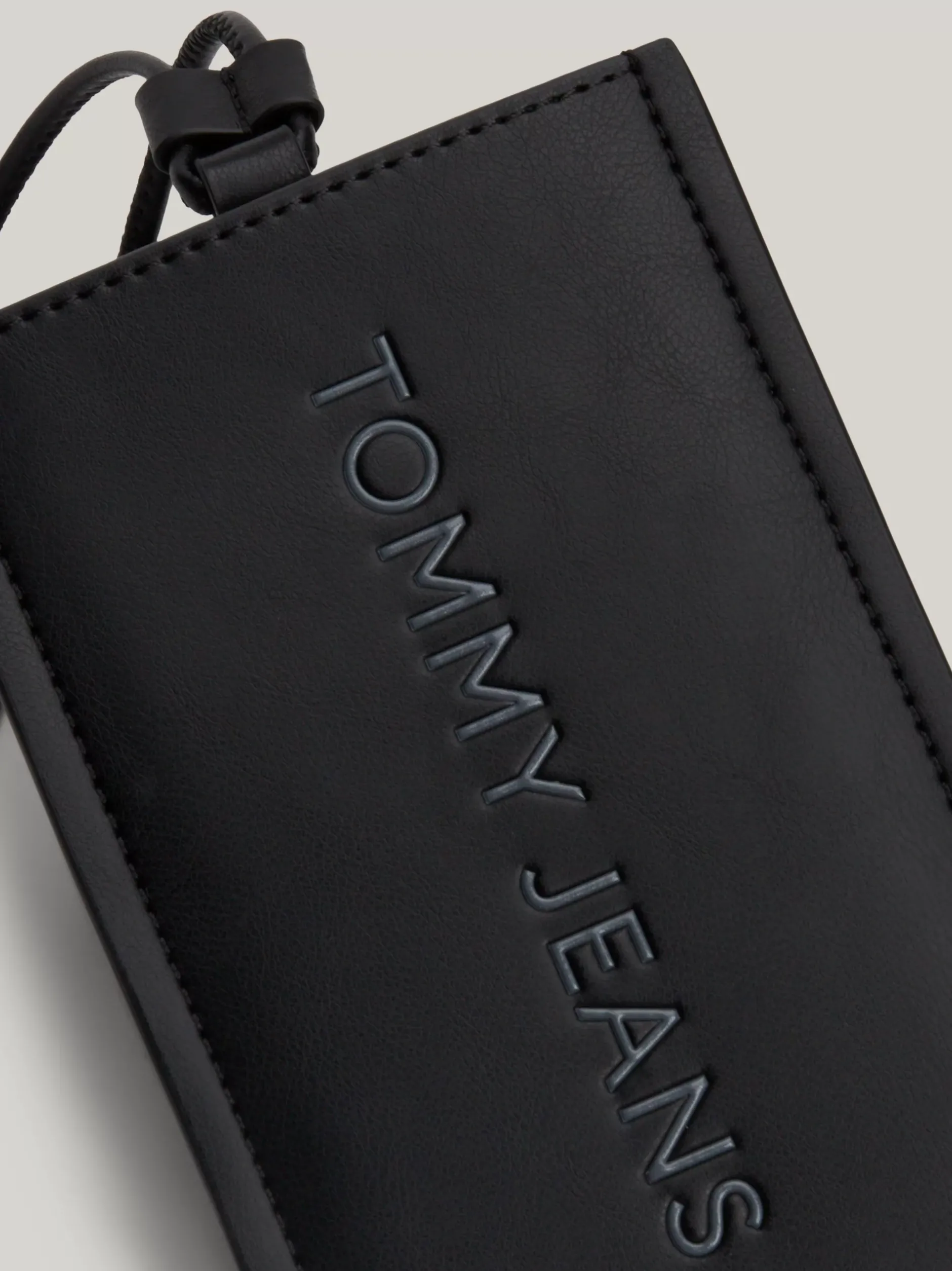 Portfele & Breloczki Do Kluczy*Tommy Hilfiger Torebka Na Telefon Essential Z Metalowym Logo BLACK