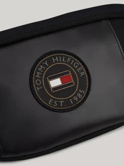 Torebki Na Pasku*Tommy Hilfiger Torebka Nerka O Mieszanej Fakturze BLACK