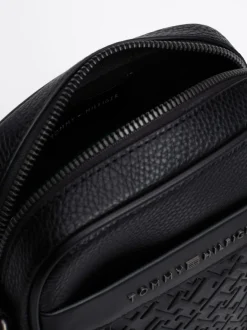 Torebki Na Pasku*Tommy Hilfiger Torebka Reporterka TH Monogram BLACK