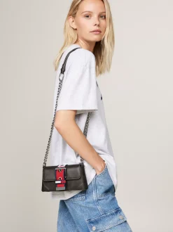 Torebki Na Pasku*Tommy Hilfiger Torebka Z Paskiem Z Grubego łańcuszka RETRO WASHED