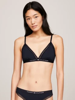 Biustonosze|Bielizna*Tommy Hilfiger Trójkątny Nieusztywniany Biustonosz Z Koronką DESERT SKY